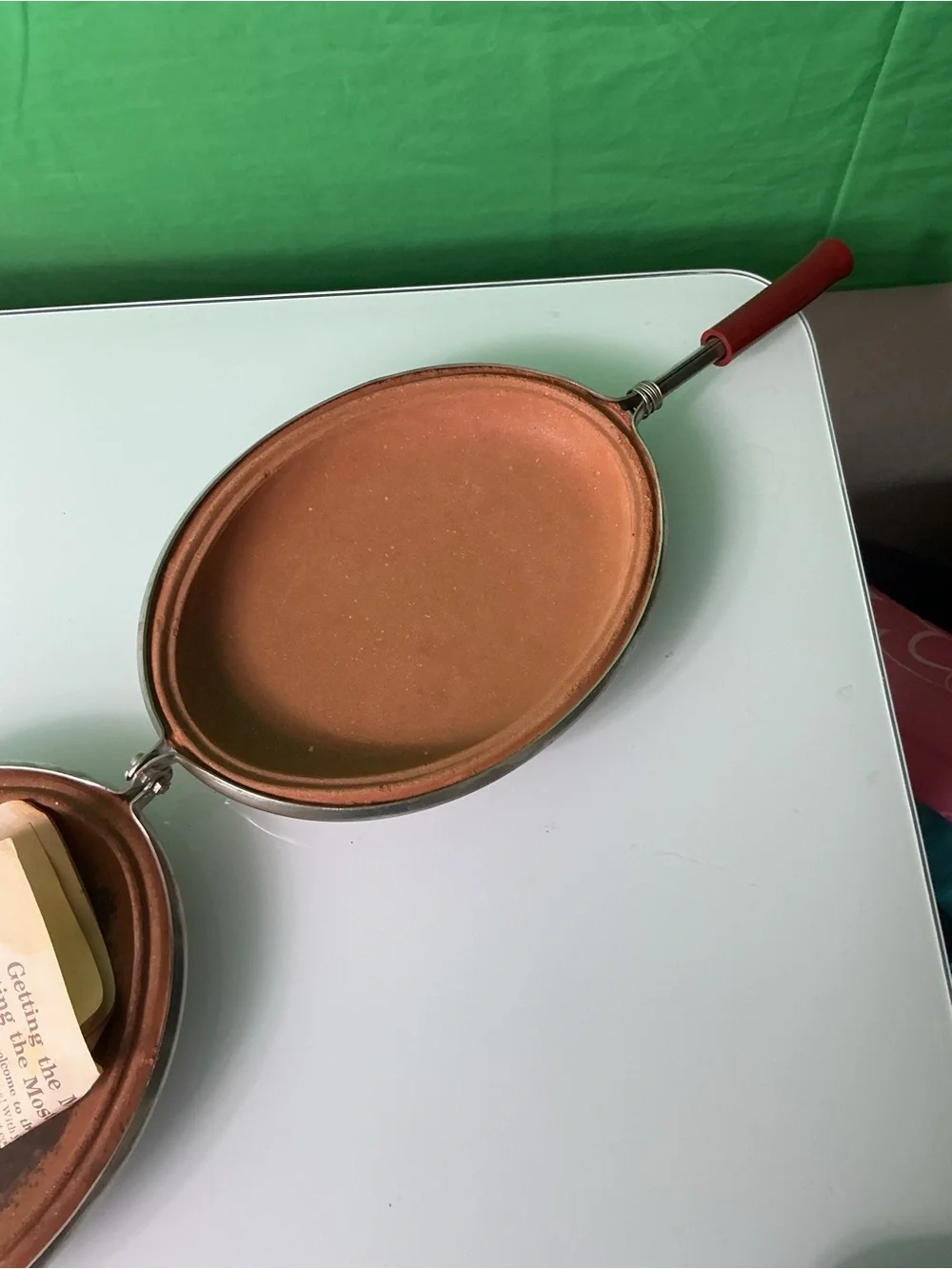 Vintage La Cotta La Bisquera Terracotta Clay Steak Grill Cooker Made in Italy